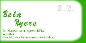bela nyers business card